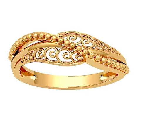 Filigree gold ring